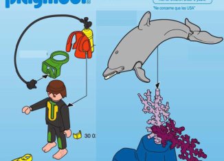 Playmobil - 3330-usa - Diver & Dolphin