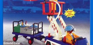 Playmobil - 3334-usa - Bodenpersonal mit Servicefahrzeug
