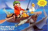 Playmobil - 3344-usa - primer oficial y tiburón hambriento