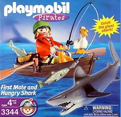 Playmobil - 3344-usa - first mate and hungry shark
