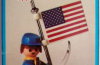 Playmobil - 3354v1-fam - Soldat US & drapeau