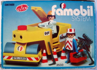 Playmobil - 3533-fam - Road roller (Famobil)