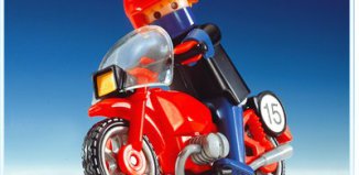Playmobil - 3565-fam - Rennfahrer mit Motorrad