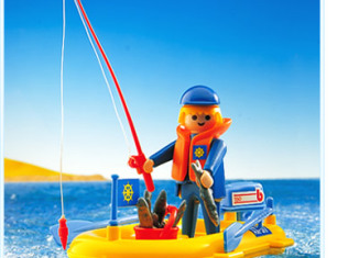 Playmobil - 3574v5 - Fisherman in rowboat