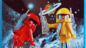 Playmobil - 3590-fam - 2 Astronautas Rojo Y Amarillo