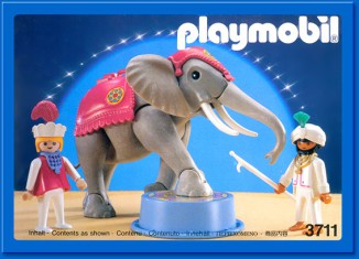 Playmobil - 3711v2 - Elephant With Rider And Handler