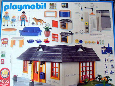 Playmobil 4062-ger - Apartment with Interior Lights - Back