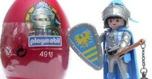 Playmobil - 4916v2-usa - Blauer Ritter (rotes Ei)