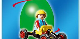 Playmobil - 4917v1-esp - Green Egg GoCart Boy