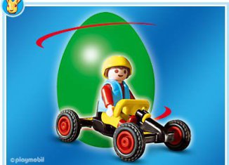 Playmobil - 4917v1-esp - Huevo Verde Niño con Kart
