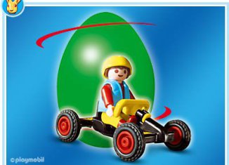 Playmobil - 4917v1-esp - Green Egg GoCart Boy - Detail Playmobil - 4917v1-esp - Green Egg GoCart Boy