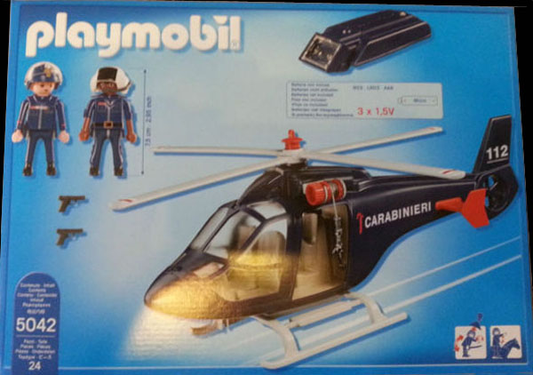 Playmobil 5042-ita - Italian Police Copter - Back