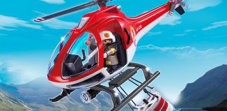 Playmobil - 5617-usa - Hélicoptère de lutte contre les feux de forêt