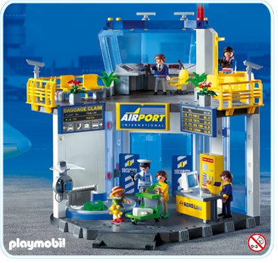 Imperial Architectuur drijvend Playmobil Set: 5744 - Little airport With Tower - Klickypedia