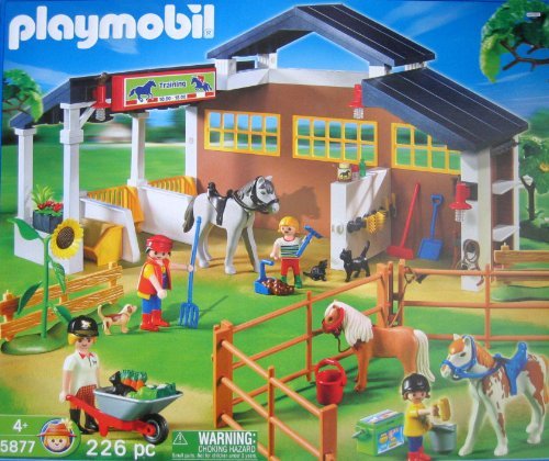 PLAYMOBIL 5877 HORSE FARM WALL ROOF FENCE/GROUND YELLOW TROUGH PARTS-CHOICE 