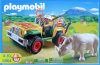 Playmobil - 5904 - Ranger`s vehicle and rhino