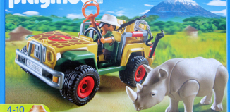 Playmobil - 5904 - Ranger`s vehicle and rhino