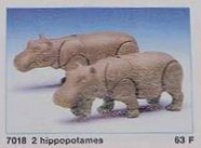 Playmobil - 7018 - 2 Hippopotami