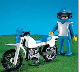 Playmobil - 7194 - Blaues Geländemotorrad