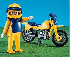 Playmobil - 7195 - Off-Road Motorcycle, Yellow