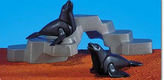 Playmobil - 7203 - 2 focas con roca