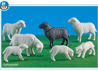 Playmobil - 7259 - 4 Schafe und 3 Lämmer