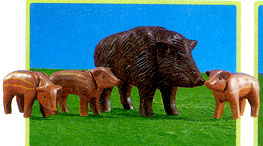Playmobil - 7265 - Wild Boar With 3 Young