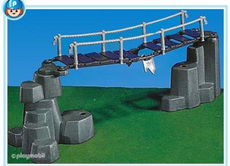 Playmobil - 7271 - suspension bridge + rocks / grey