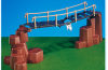 Playmobil - 7272 - suspension bridge + rocks / red-brown