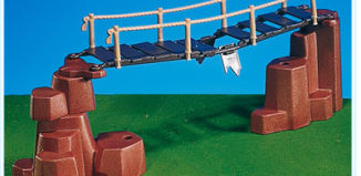 Playmobil - 7272 - suspension bridge + rocks / red-brown