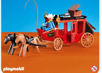 Playmobil - 7428 - Cow boy and stagecoach
