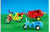 Playmobil - 7454 - Tricycle and Bicycle with Trailer