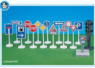 Playmobil - 7696 - Traffic signs with traffic light