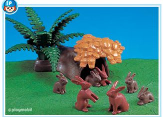 Playmobil - 7719 - Familie de lapins/cachette