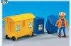 Playmobil - 7860 - Sanitation worker with 3 dustbins