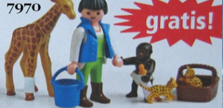 Playmobil - 7970 - Animal Keeper with Cute Baby Animals