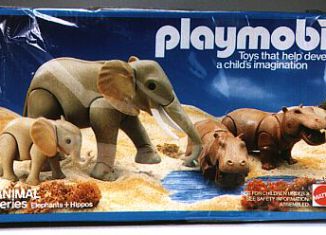 Playmobil - 9810-mat - Elephants & Hippos