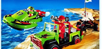 Playmobil - 3371-usa - Rennboot mit Geländewagen