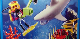Playmobil - 5770-usa - Underwater Diver with Shark