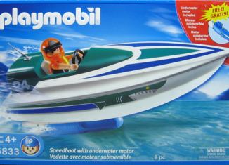 Playmobil - 5833-usa - Speedboat with underwater motor