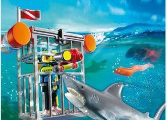 Playmobil - 5834-usa - Diver with Shark