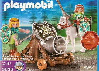 Playmobil - 5836-usa - Green Knight & Movable Cannon
