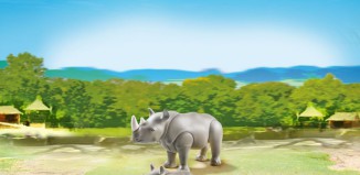 Playmobil - 6638 - Rinoceronte con cria