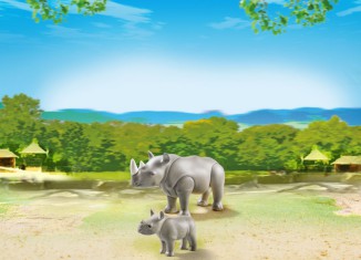 Playmobil - 6638 - Rhino with baby