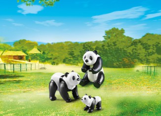 Playmobil - 6652 - 2 Pandas with Baby