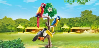 Playmobil - 6653 - Papageien und Tukan im Baum