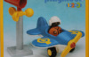 Playmobil - 6707v1 - Plane With Dark Pilot