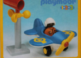 Playmobil - 6707v1 - Plane With Dark Pilot