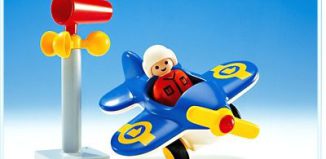 Playmobil - 6707v2 - Plane With White Pilot