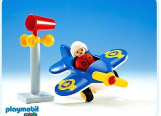 Playmobil - 6707v2 - Plane With White Pilot